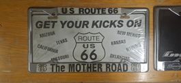 cadre PLAQUE US, route 66 + plaque