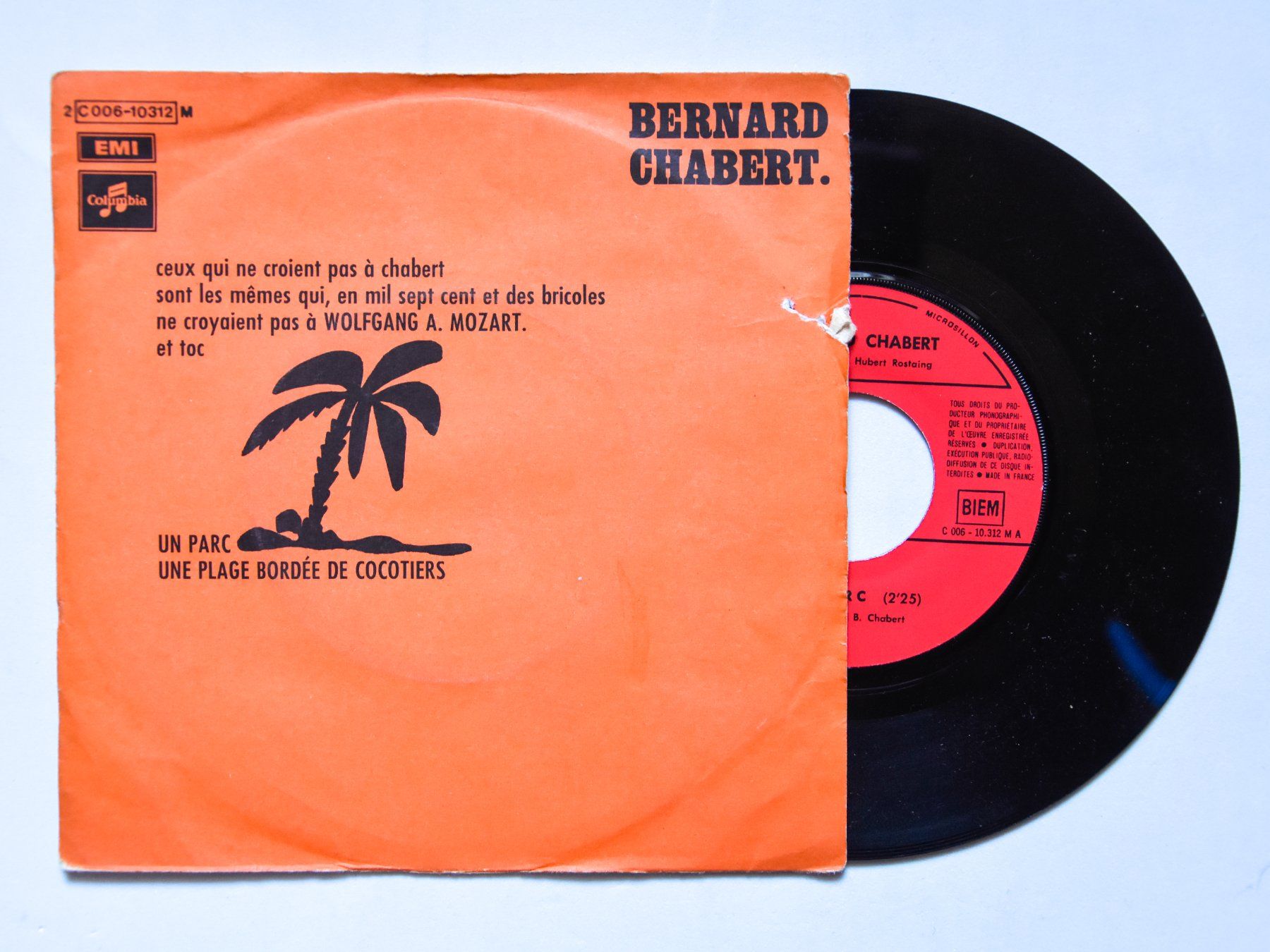 Dischi in vinile: Bernard Chabert - Un parc (RARE) – Usato da Belmont-sur-Yverdon venduto da ag97