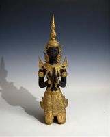 Thailändischer Tempelwächter Thepphanom Bronze 47 cm
