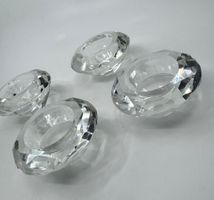4 Kristall Teelichthalter 