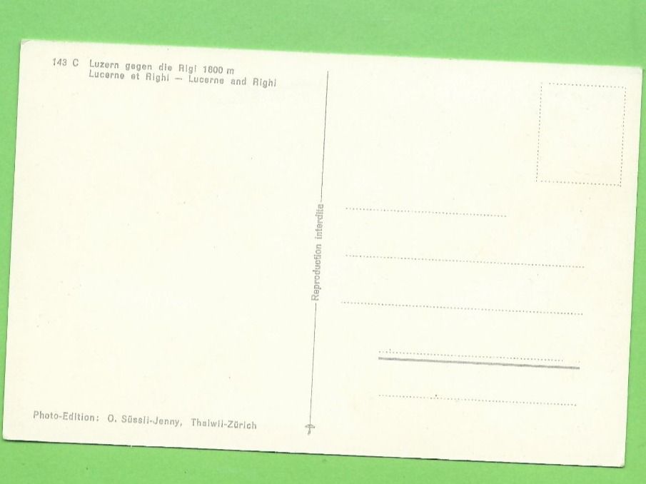 Cartoline postali: Luzern gegen die Rigi – Nuovo (secondo la descrizione) da Zürich venduto da t24_de 1