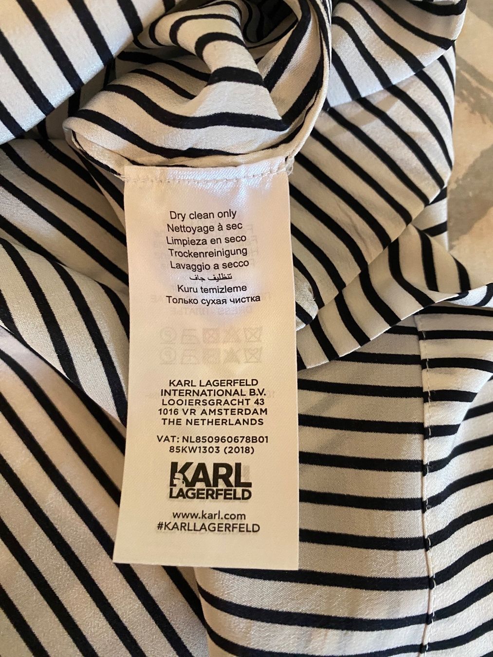 Karl Lagerfeld Vestiti: Karl Lagerfeld Seiden Kleid – Usato da Wetzikon ZH venduto da Deba26 7