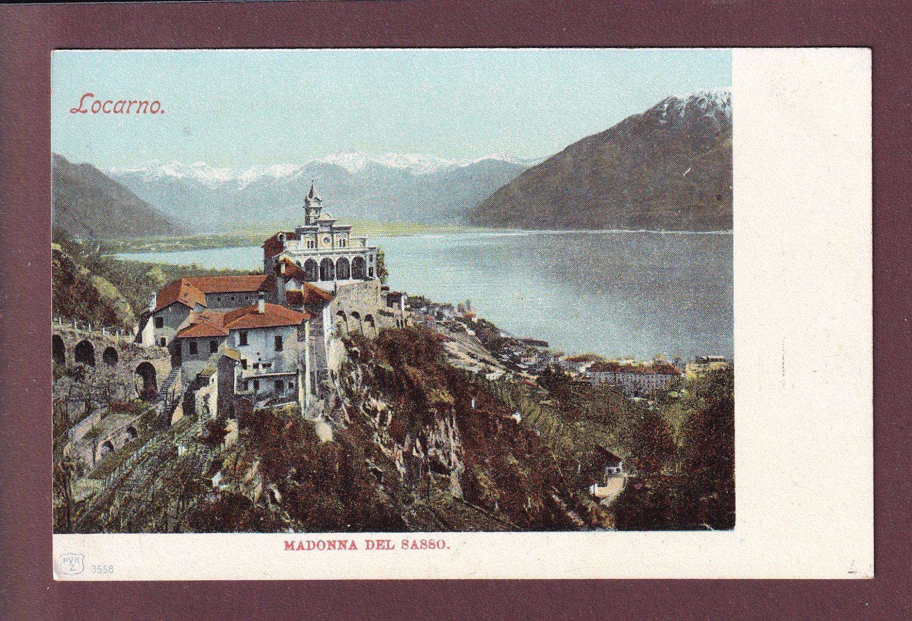 Ansichtskarten: LOCARNO - Madonna del Sasso – Gebraucht aus Pully von nicecards
