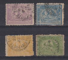 Ägypten 1867: 4 Werte Sphinx