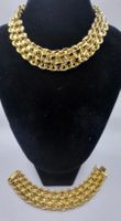Luxuriöses Collier und Armband Set, massiv