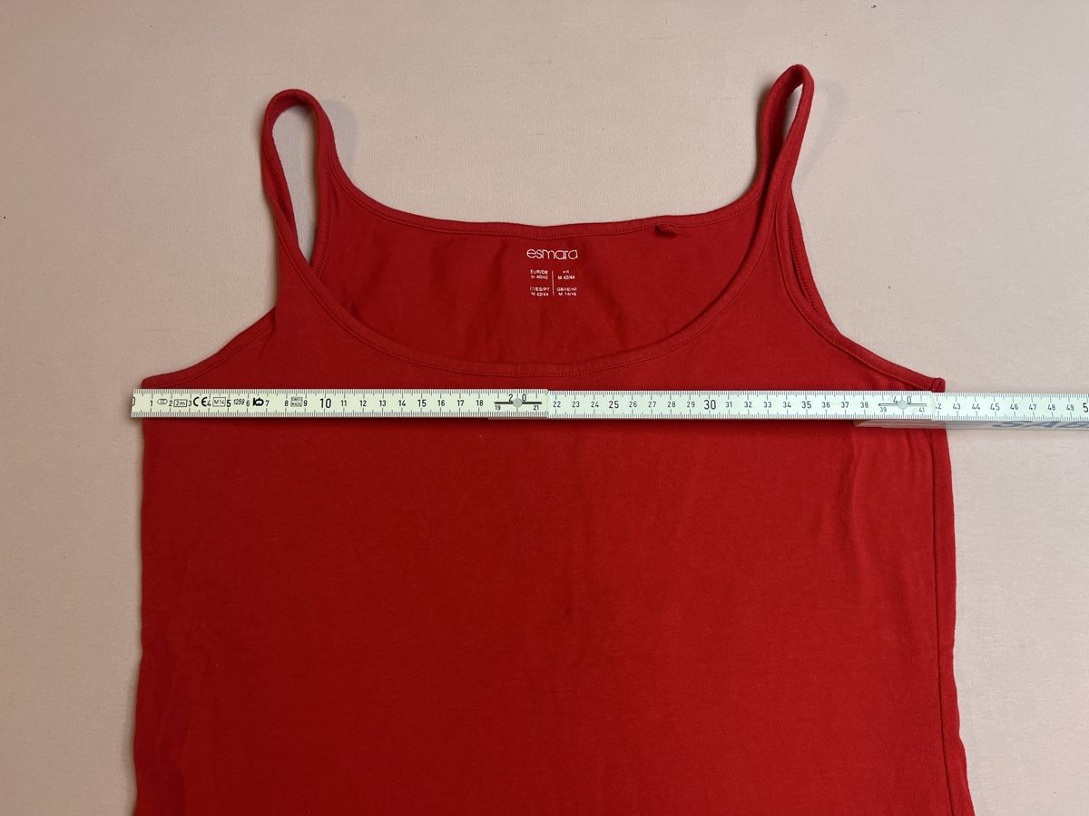 T-Shirts: Rotes Esmara Tanktop Gr. M 40/42 Top Sommer Basic 👚 – Gebraucht aus Kaisten von saleforfun 4