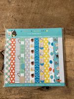 12 Blatt Design-Papier, Bastelpapier "Have a nice day"  NEU