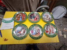 6 Limoges Porzellanteller Josephine und Napoleon gebraucht