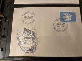 Schweiz Briefmarke Ersttagsbrief Europa 1995, Top Zustand!