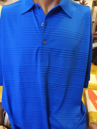  Jack Nicklaus Herren Poloshirt Performance blau Gr L (A8)