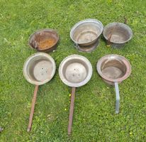 *6*  KUPFERKESSEL KESSEL KUPFER METALL FÜR GARTEN DEKOR