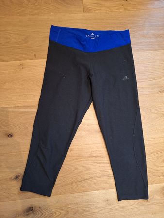 Adidas Damen Sport Tights, Gr. S, Schwarz/Blau