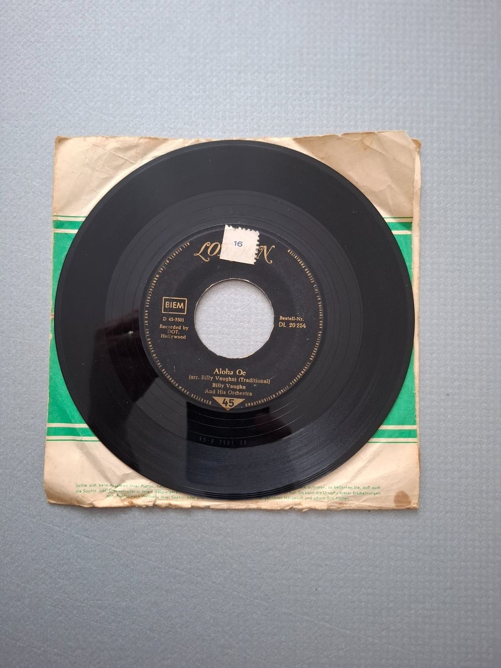 Schallplatten: Billy Vaughn - Aloha Oe – Gebraucht aus Arbon von pendulum 1