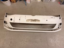 VW Golf 7 Stossstange vorne, Weiss, Gebraucht, 5G0 807 221