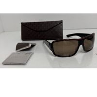 Vintage GUCCI Sonnenbrille Y2K Shield Wraparound Schwarz Rot