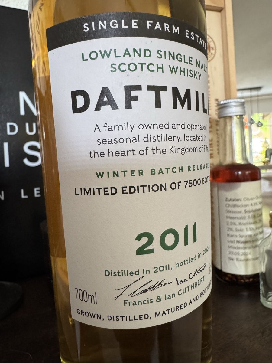 Daftmill Bevande alcoliche: Daftmill Single Farm Estate 2011 Winter Batch 700ml 46% Vol. – Nuovo e nell'imballaggio originale da Hergiswil NW venduto da wert721 2