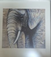 Henry Moore Gemälde Elefant, gerahmt