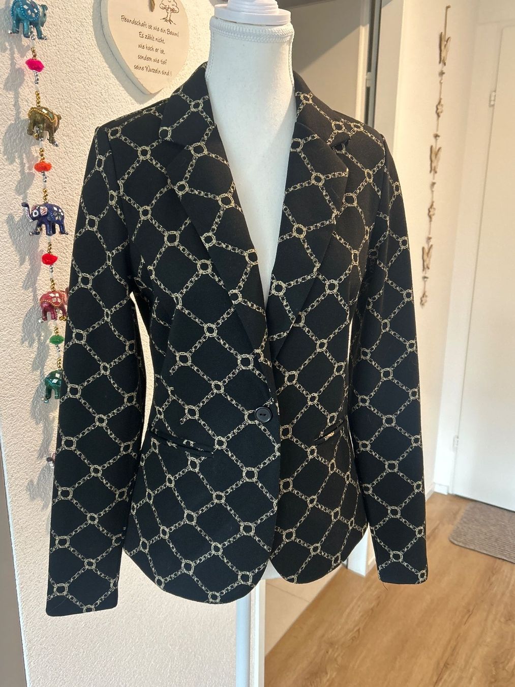 Giacche: Blazer schwarz mit Muster  von ICHI Gr. S – Nuovo (secondo la descrizione) da Brunnen venduto da Nala2929 3
