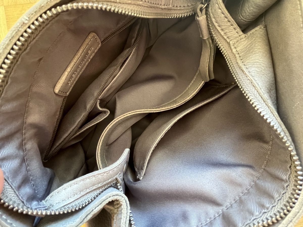 FredsBruder Borse da donna: Handtasche FredsBruder Leder grau – Usato da Baden venduto da Didi_sunshine 3