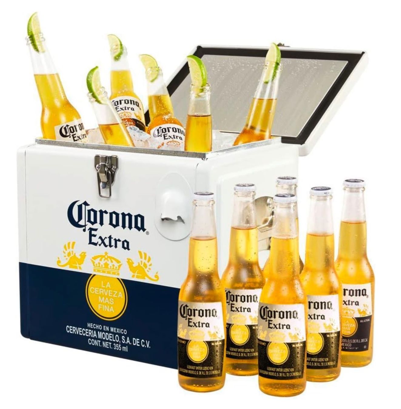 Bevande alcoliche: Corona Extra Coolbox   Mexico Premium Kühltruhe mit 12 Fl. – Nuovo e nell'imballaggio originale da Bülach venduto da StoreInShopSwiss 5