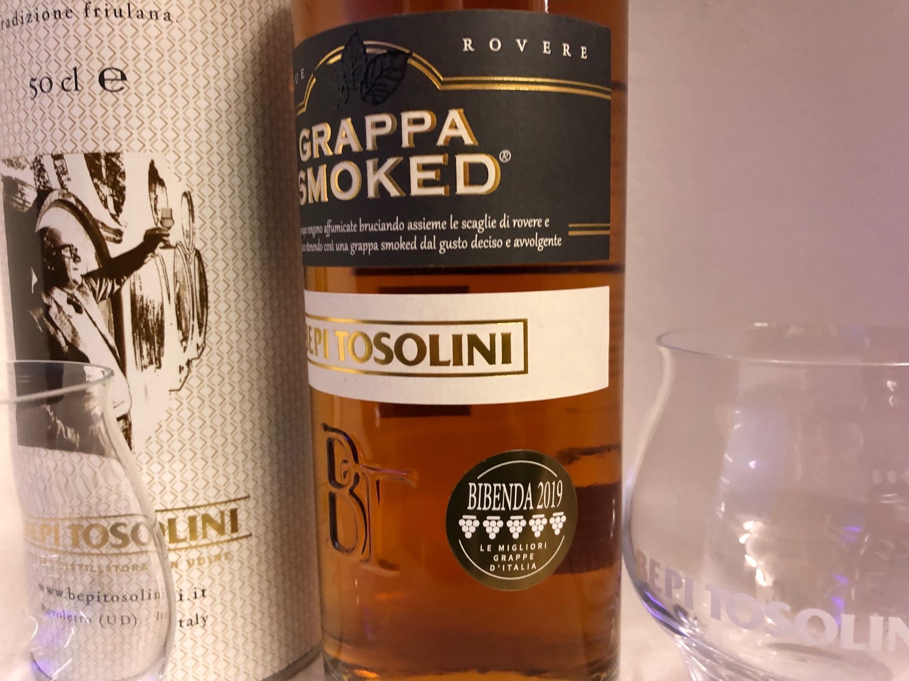 Spirituosen: Grappa Smoked Barrique Bepi Tosolini 40% – Neu und originalverpackt aus Wöschnau von Vinsale 4