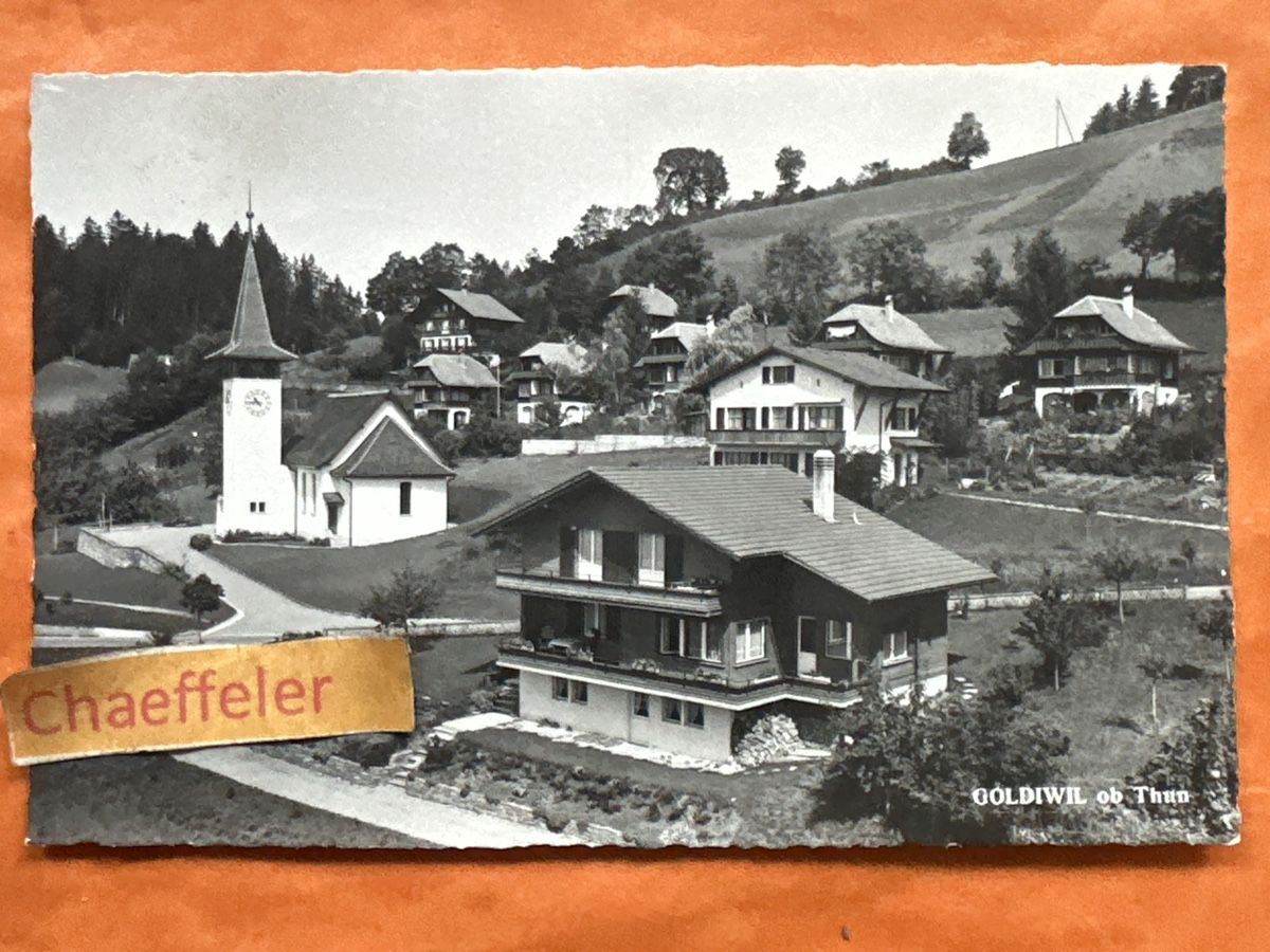 Ansichtskarten: 1962 Goldiwil ob Thun – Gebraucht aus Zürich von Chaeffeler