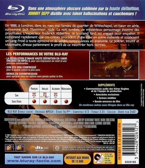 Tutti i DVDs: FROM HELL – Nuovo (secondo la descrizione) da Bursins venduto da Adabel 1