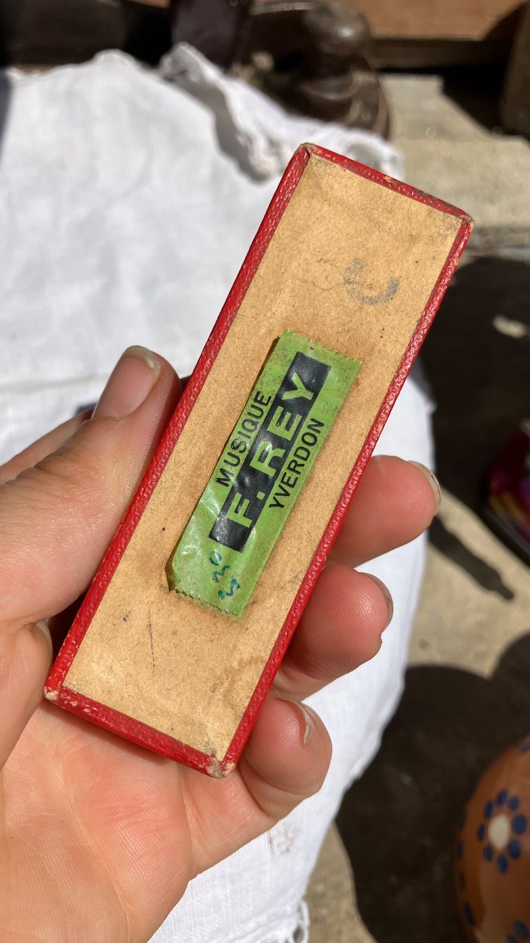 Hohner Strumenti musicali: Harmonica Piccolo Mundharmonika antik ancien – Usato da St-Cierges venduto da LeRegain 1