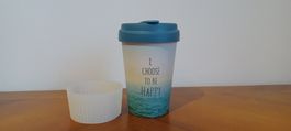 Kaffebecher Bamboo Cup to go - Motiv I choose to be happy