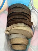 Textil Gummibänder zum Kostüm basteln / Gold, Bronze farbig 