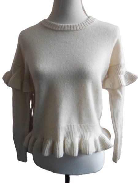 Maglioni & Felpe: Gr. 34 36 Pulli creme Wolle evt. mit Kaschmir s. Masse – Usato da Basel venduto da FRAU.ZAUBER.MOND 1