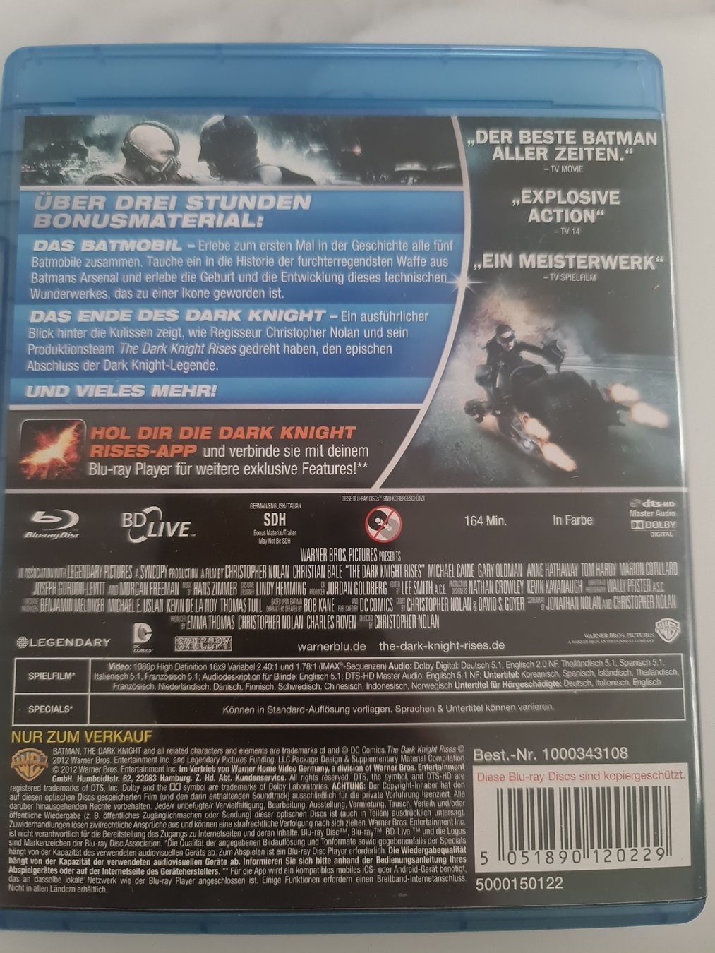 Tutti i DVDs: The Dark Knight Rises - Blu-ray 2-Disc Edition, Top! – Usato da Basel venduto da saul.goodman 1