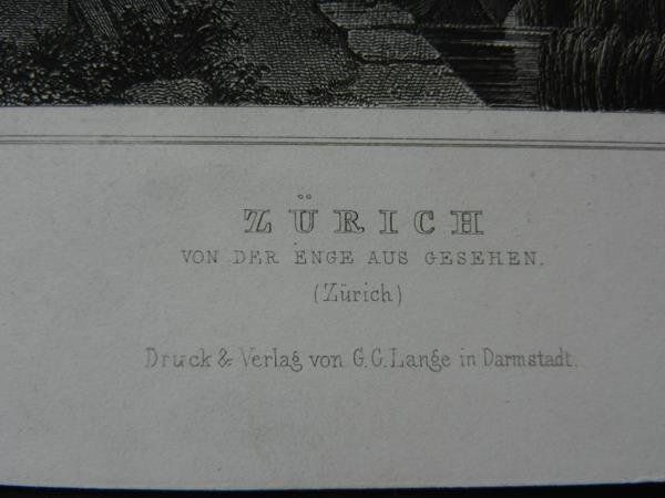 Incisioni: Zürich Enge Zürichsee – Usato da Risch venduto da Rischli15 2