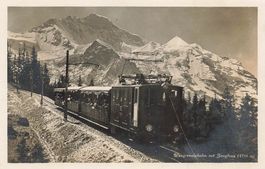 Wengernalpbahn mit Jungfrau