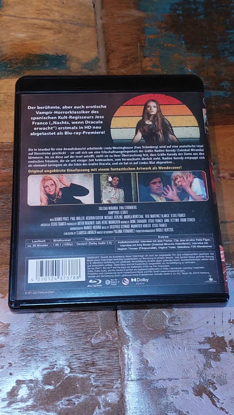 Tutti i DVDs: Vampyros Lesbos, Blu Ray, Horror – Usato da Winterthur venduto da Belzarek 1