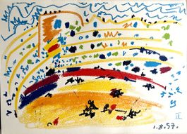 Pablo Picasso - Originale Vintage-Lithographie von 1961