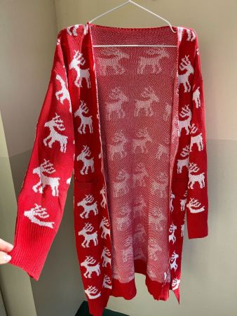 Joli Cardigan Rouge d’hiver/winter