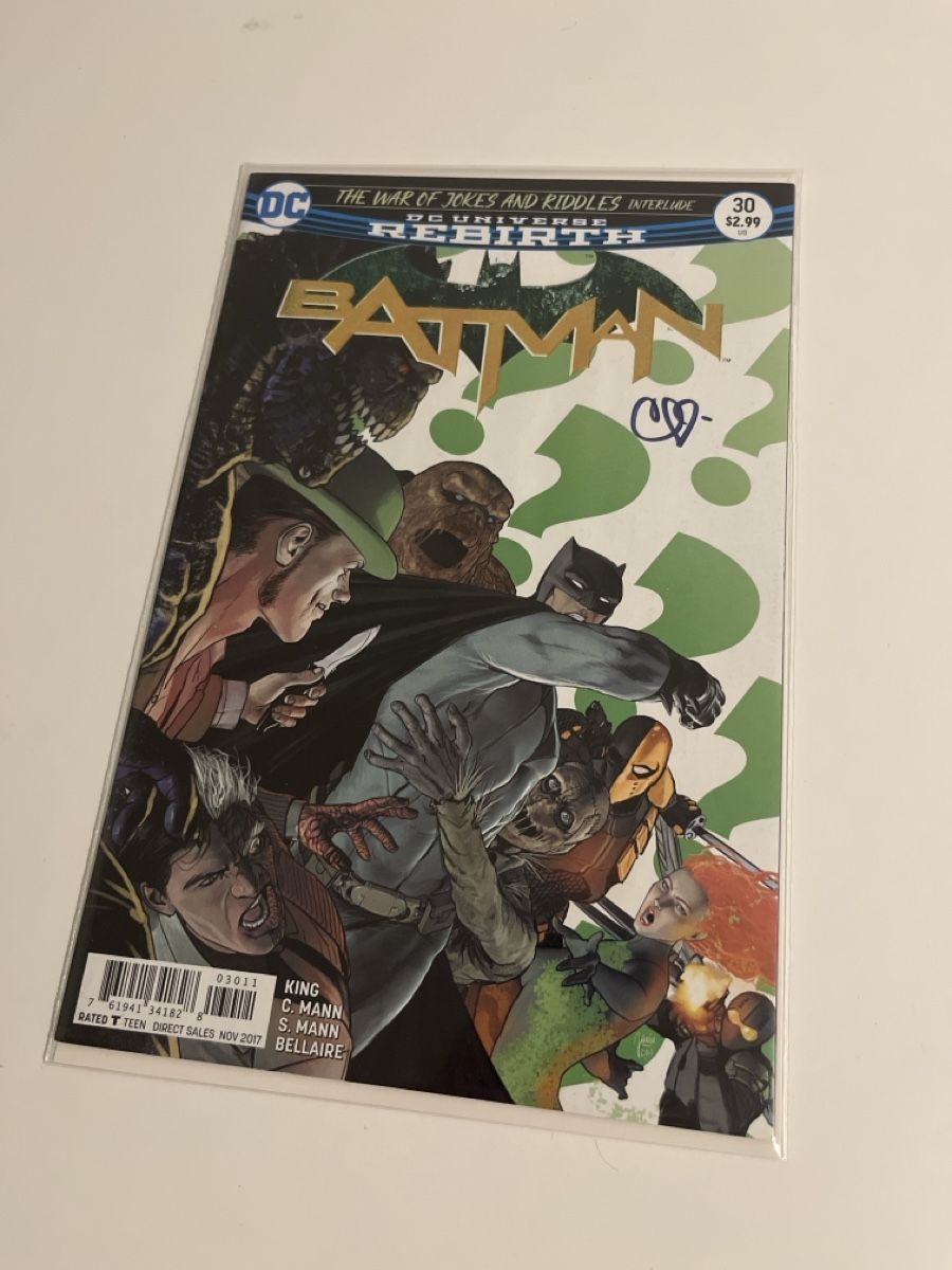 Fumetti: Batman #22 Rebirth - Signed Clay Mann  – Usato da Dübendorf venduto da flying_grayson 1