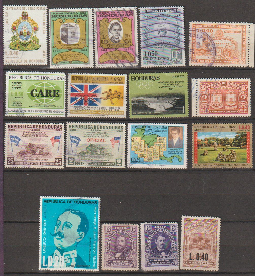 Alle Briefmarken: République du Honduras – Gebraucht aus Crans-Montana von kira56