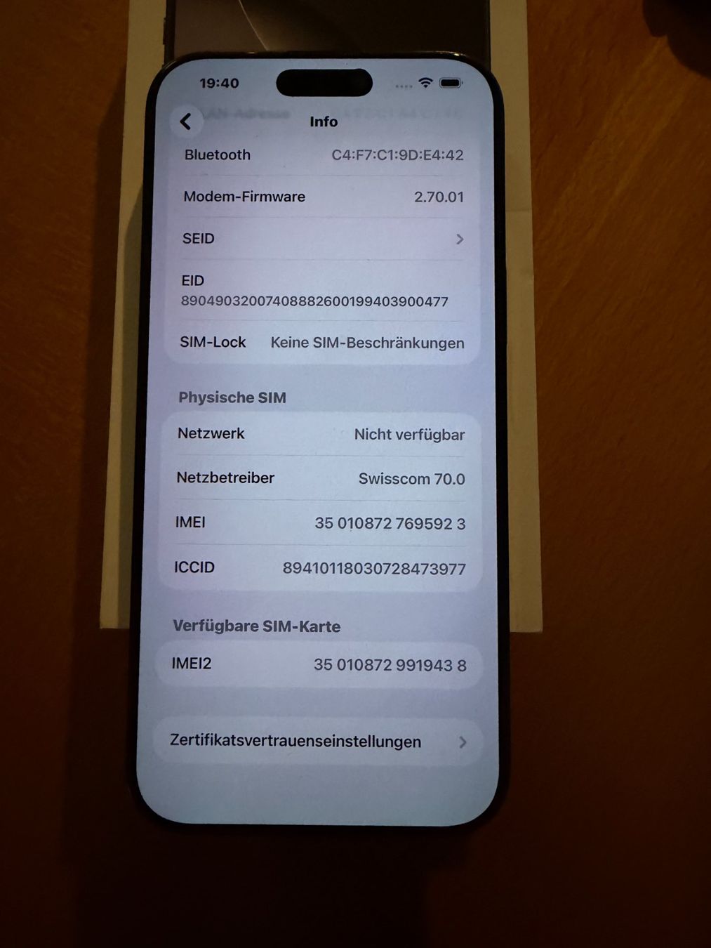 Apple Handys / Smartphones: IPhone 16 Pro Max 256 GB – Gebraucht aus Berg TG von rei_22z6 1