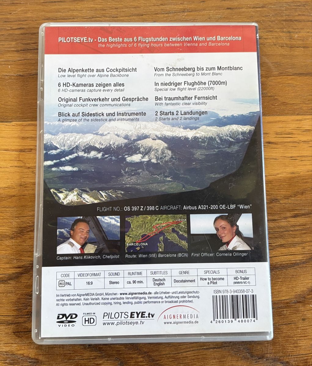 Tutti i DVDs: PilotsEye Sonderroute Alpen DVD – Nuovo (secondo la descrizione) da St. Margrethen SG venduto da Aroimaak 1