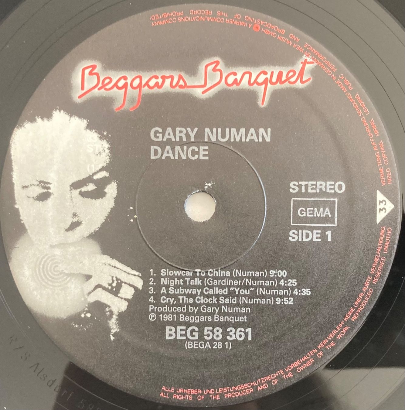 Dischi in vinile: GARY NUMAN - DANCE – Usato da Poliez-Pittet venduto da Newtown-Records 3