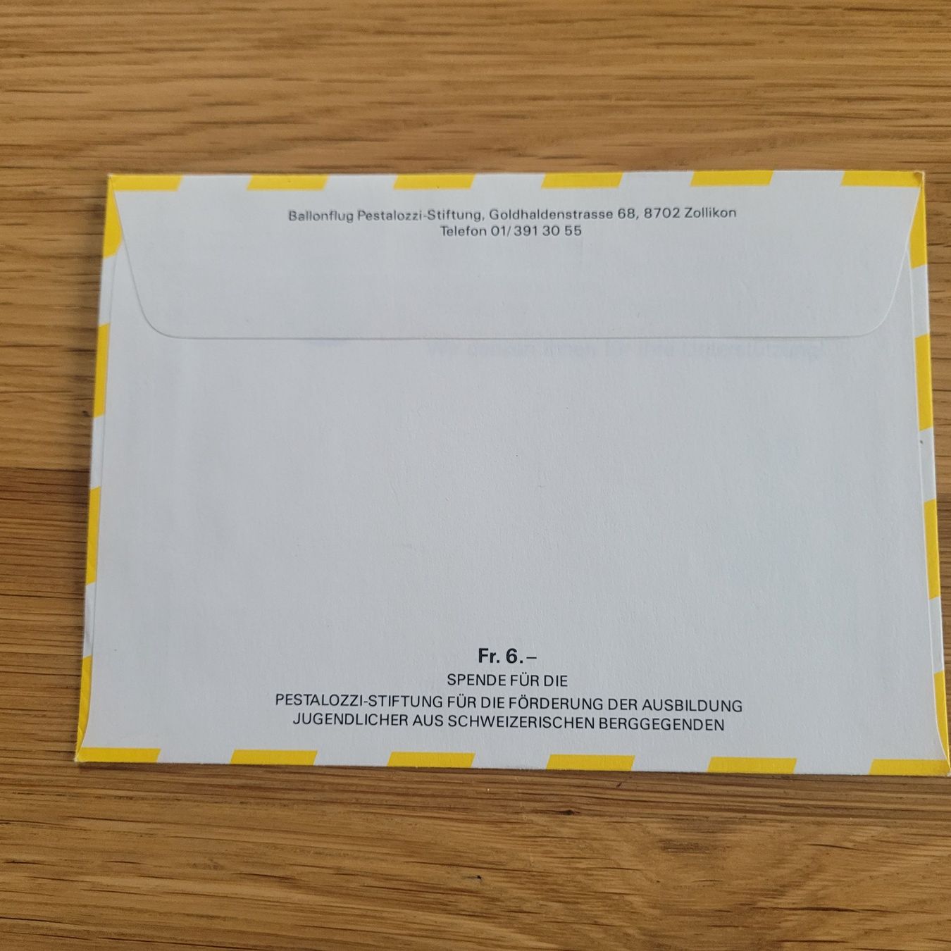 Alle Briefmarken: Luftpost Trasadingen Biel 1988 – Gebraucht aus Biel/Bienne von Destockweb 1
