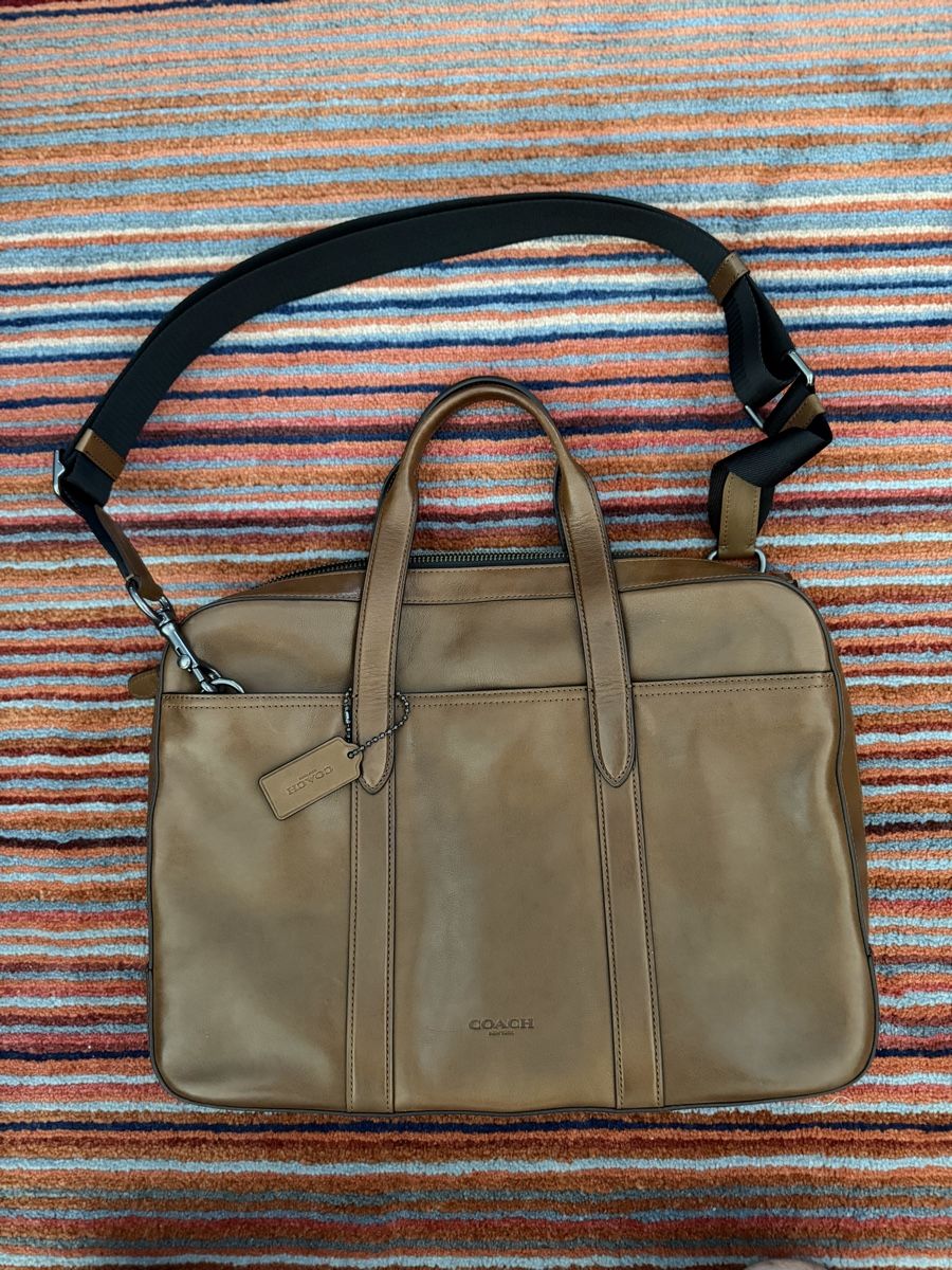 Coach Valigie & Borse: Coach leather briefcase (caramel/brandy) – Usato da Nyon venduto da dmorabrito