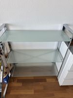 Modernes Glas-Regal mit Chromgestell 1 CHF!!!!