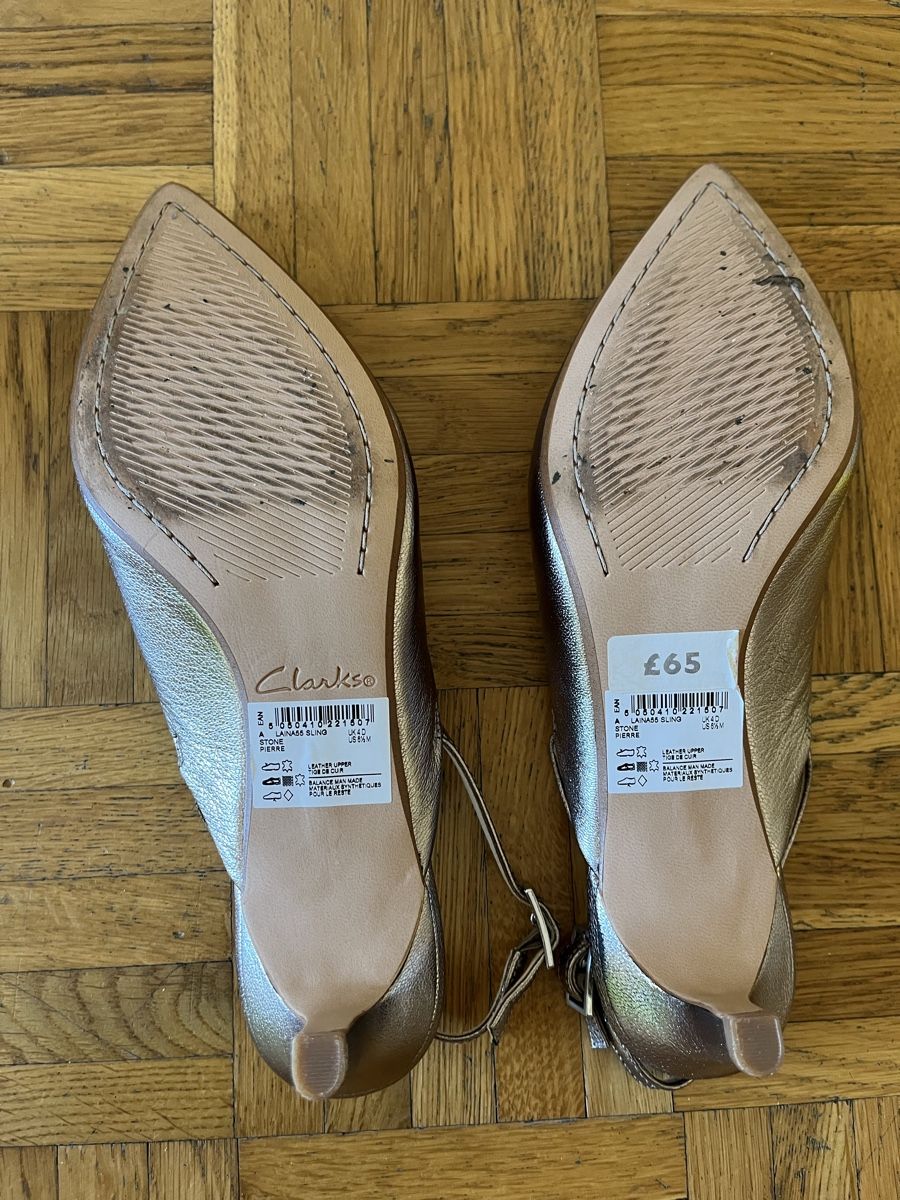 Clarks Damenschuhe: Clarks Slingback-Pumps, Gr. 38, – Gebraucht aus Fribourg von luy_bbb6 3