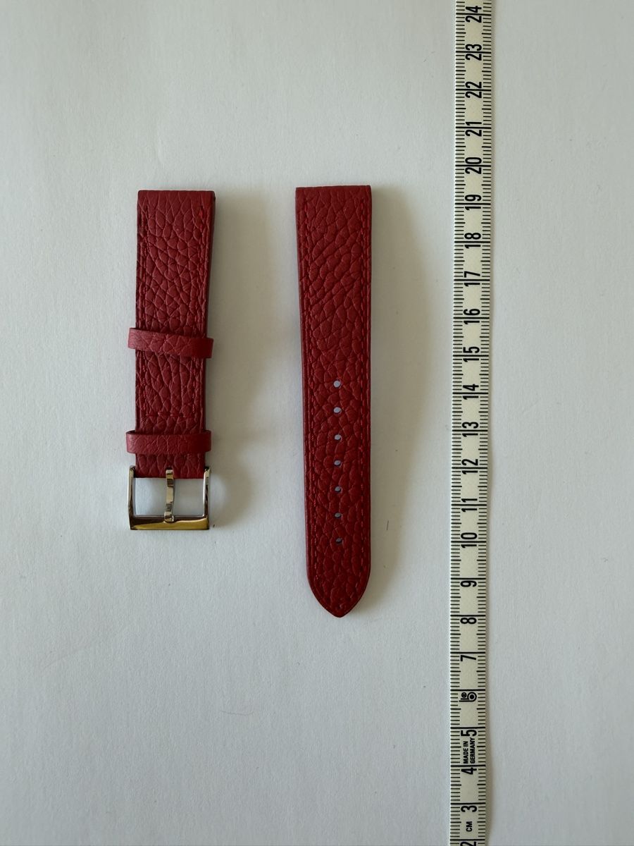 Bracciali & Braccialetti: Red leather watch strap, new, 20mm – Nuovo (secondo la descrizione) da Genève venduto da gau_6t8p 1