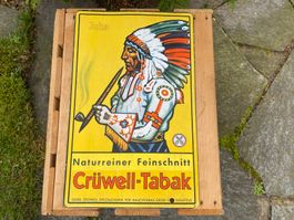 schöner Crüwell-Tabak Werbeaufsteller Inka