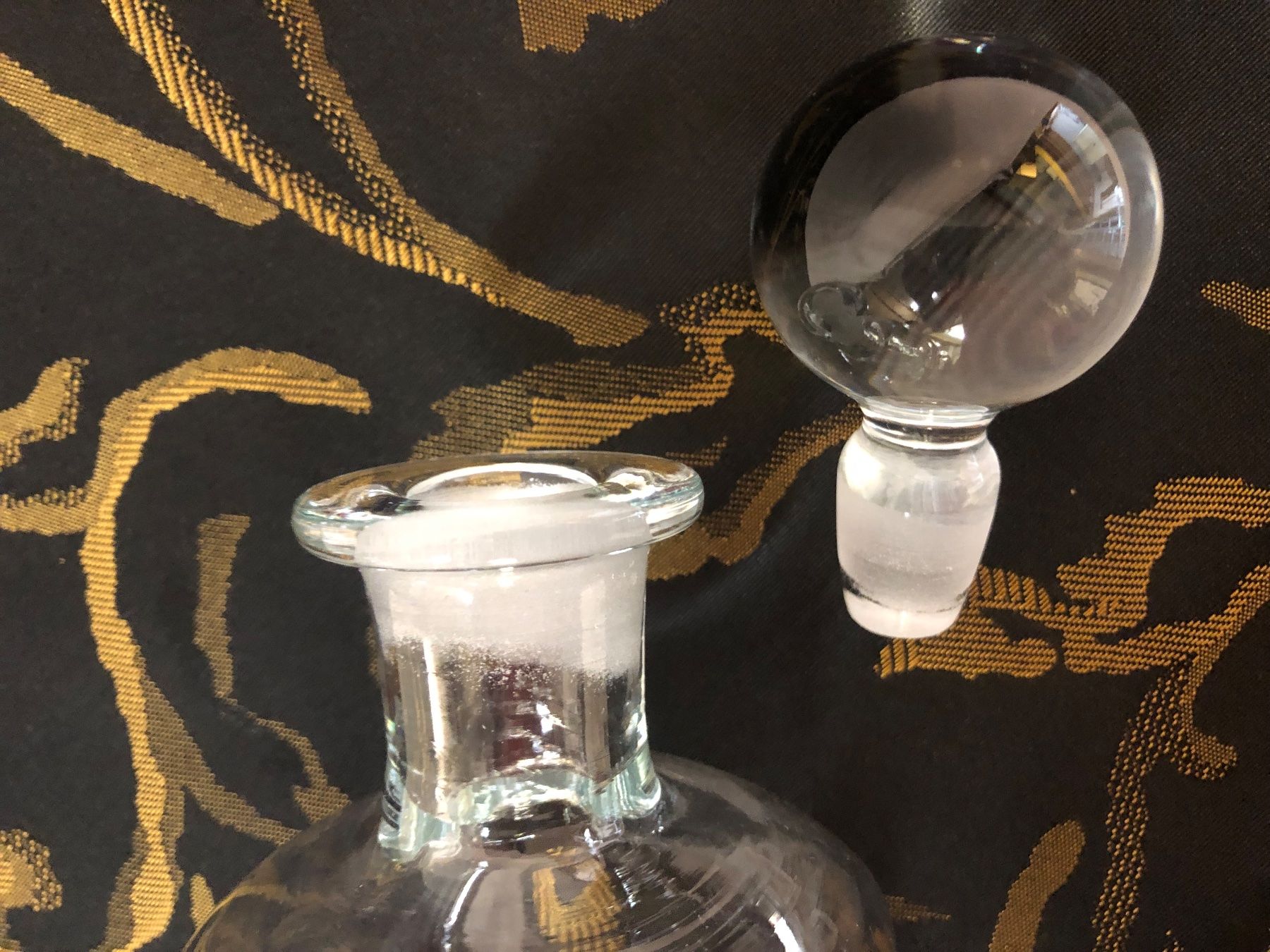 Holmegaard Karaffen: Holmegaard - Glas-Karaffe, klar, Mundgeblasen – Gebraucht aus Brunnen von Allerwaren 9
