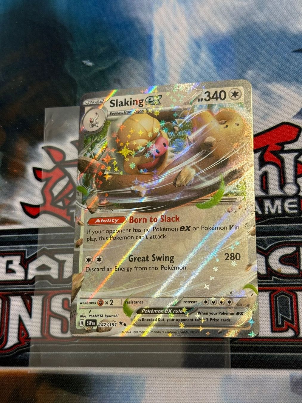 Pokémon Carte collezionabili: Pokémon / Slaking ex / SSP 147 / Double Rare / Mint – Usato da Lauerz venduto da Spielkarten